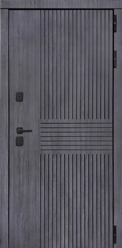 Входная дверь ДвериПРО Берген Фараон-2 (16мм, светлый мореный дуб) DPRO196045 внешняя сторона