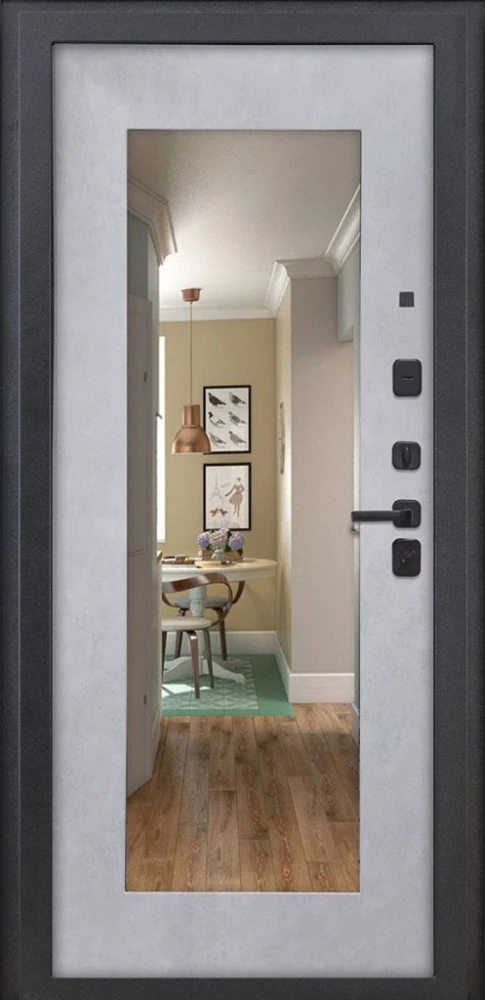 Входная дверь ДвериПРО L Термо ФЛЗ-603 Бетон снежный DPRO200498 внутренняя сторона